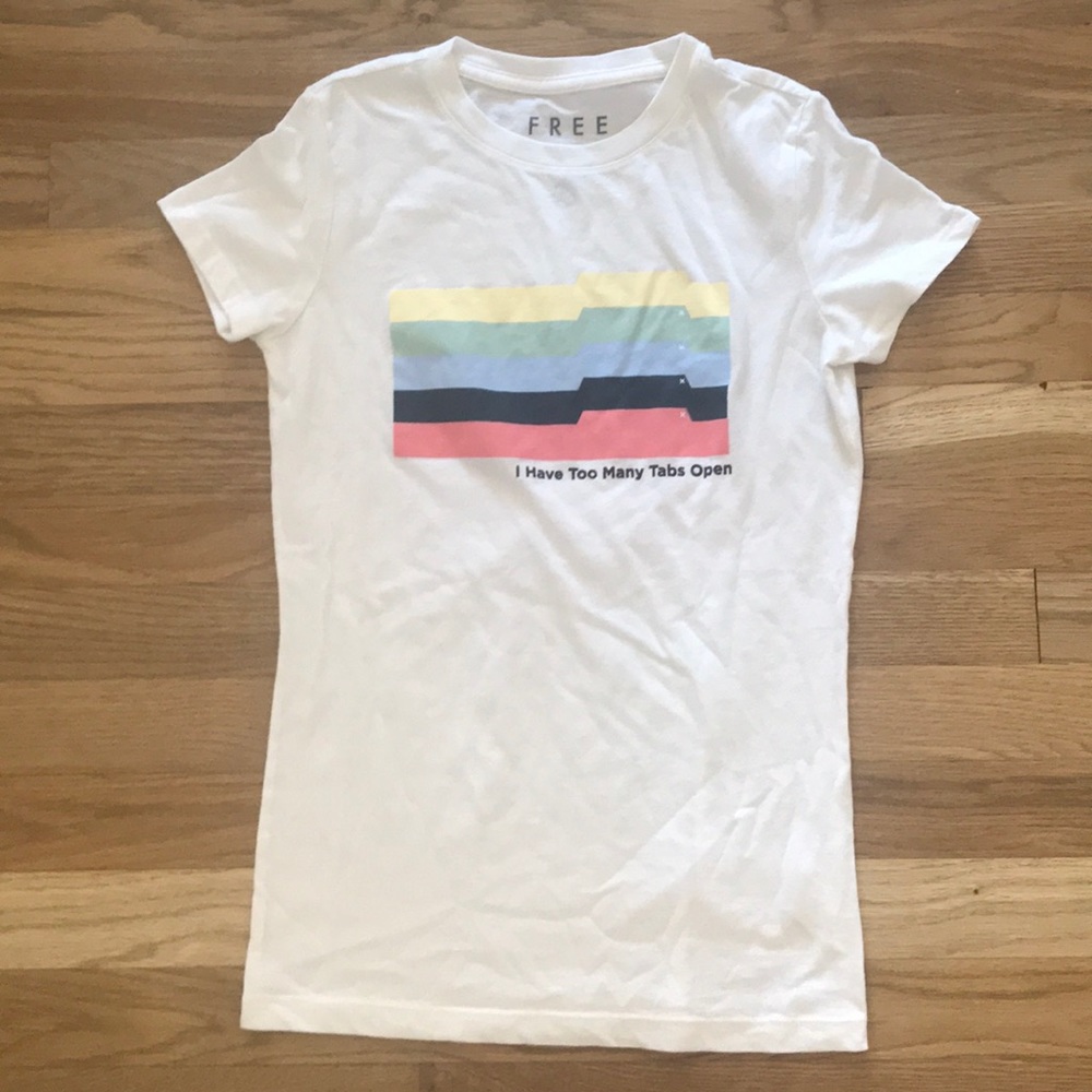 Colorful graphic tee